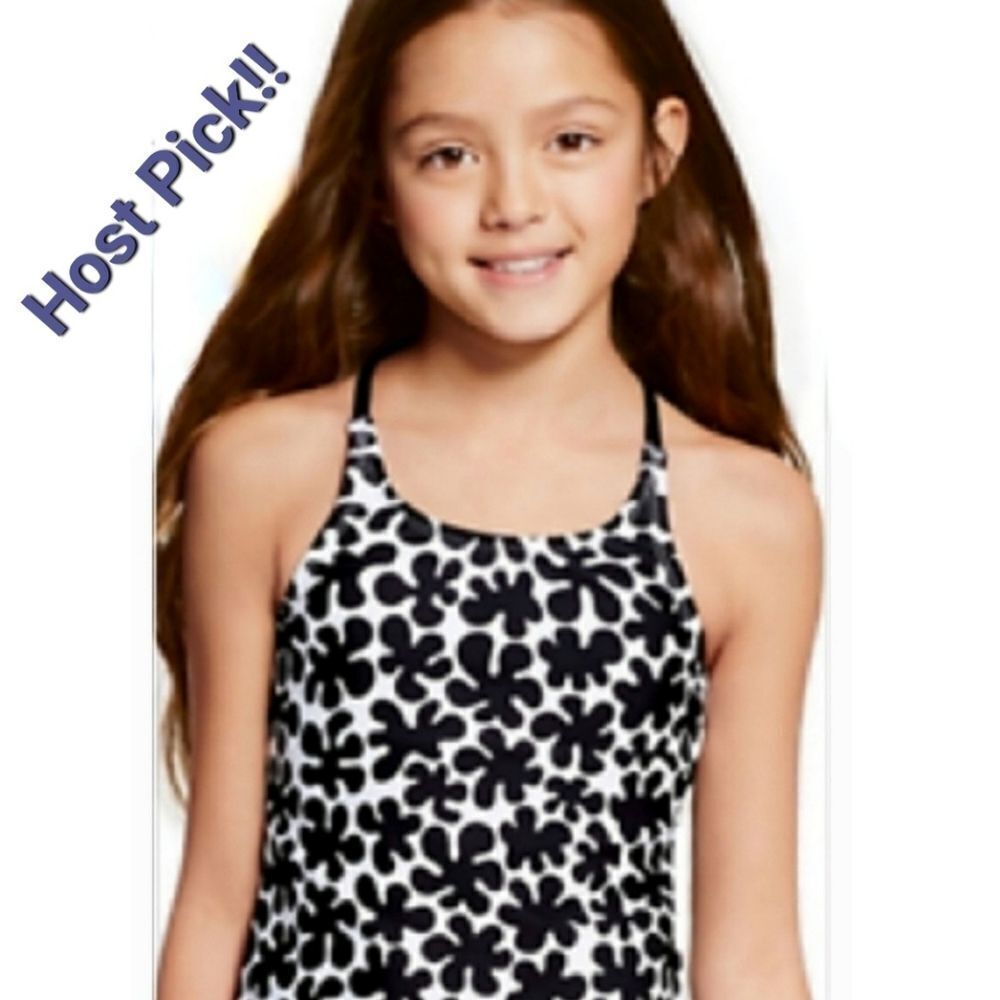 NWOT Marimekko Tankini Girl's Ink Blots